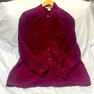 Petite silk blouse